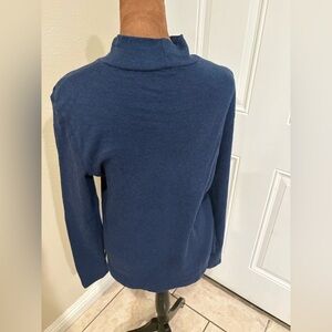 Classic Elements Men's Deep Blue Turtleneck Sweater